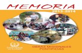 Memoria pastoral y económica  2013-2014