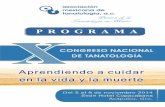 Programa Final del X Congreso Nacional de Tanatología