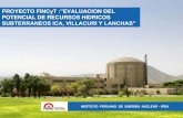 Evaluación del potencial de recursos hídricos subterráneos de Ica, Villacurí y Lanchas