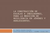 La construcción de escalas de indicadores para la medición de la resiliencia en jóvenes- E. Saavedra