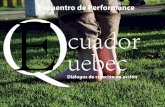 Encuentro de performance Ecuador-Quebec