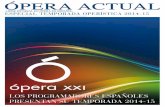 Temporada Operística Española 2014 2015
