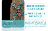 Agenda Cultural del 12 al 16 noviembre