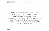 Rd 1488:1998 adaptación de la ley de prl a la adm gral del estado