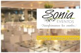 Catálogo de productos y servicios de Sonia Eventos