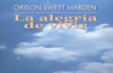 LA ALEGRÍA DE VIVIR - ORISON SWETT MARDEN