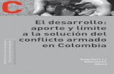 El desarrollo: aporte y límite a la solución del conflicto armado en Colombia