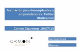 CAMON Las Cigarreras. Materiales. Redes Sociales Avanzadas: Twitter. Fundación Caja Mediterráneo