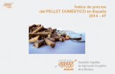 Índice de precios del pellet doméstico en España 4T-2014