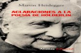 Martin Heidegger Aclaraciones a la poesia de Hölderlin