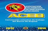 Convencion Colectiva de Trabajo del Banco de Bogota 2012 - 2014