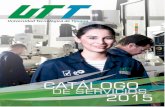 CATÁLOGO DE SERVICIOS 2015 - UTT