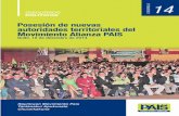 Discurso Politico N°14 "Posesión de nuevas autoridades territoriales del Movimiento Alianza PAIS"