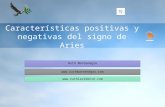 Características positivas y negativas del signo de aries