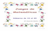 Juegos de matemáticas números del 10 al 19