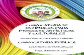 Convocatoria de estímulos para procesos artísticos y culturales Tunja 2015