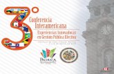 III Conferencia Interamericana, Experiencias Innovadoras en Gestión Pública Efectiva