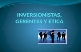 Revista interactiva inversionistas, gerentes y etica