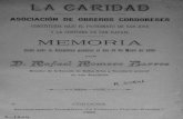 1895 Memoria de la Asociacion de Obreros Cordobeses, por D. Rafael Romero Barros