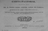 1859 Carta pastoral de D. Pedro Maria Cubero, Obispo de Orihuela
