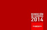 INFORME CUENCA RENDICIÓN DE CUENTAS 2014