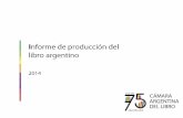 Informe de producción del libro argentino 2014
