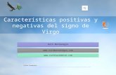 Características positivas y negativas del signo de virgo