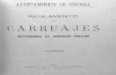 1904 Reglamento de carruajes destinados al servicio público