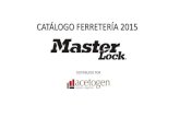 Catalogo Ferretería Acetogen Master Lock 2015