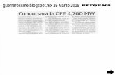 Noticias del Sector Energético 26 Marzo 2015