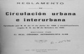 1929 Reglamento de circulacion urbana e interurbana
