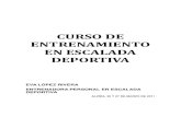 Eva Lopez 2011 - Curso Entrenamiento en Escalada_Alzira - Guia Resumen Metodologia