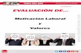 2015 Evaluación de motivación laboral y valoresSeptiembre Motivacion y Valores