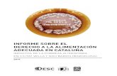 Informe sobre el derecho a la alimentación adecuada en Cataluña