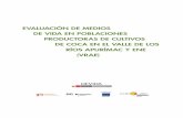 Evaluación de vida en poblaciones productoras de cultivos de coca en los valles de los Ríos Apurímac y ENE -VRAE
