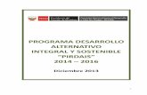 Programa Desarrollo Alternativo Integral Y Sostenible “PIRDAIS” 2014 – 2016