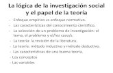 Diapositivas 1 La Logica de La Investigacion Social Enfoque Teoricos y Metodologicos