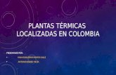 Plantas Termoeléctricas Localizadas en Colombia