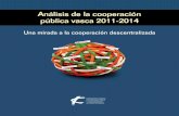 Análisis de la cooperación pública vasca 2011-2014