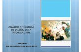 Analisis y Tecnicas de Diseño de La Informacion.