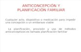 Anticoncepción y Planificación Familiar