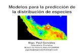 Modelos Para La Predicción de La Distribución de Especies x PGA