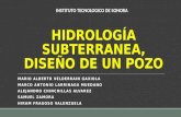 HIDROLOGIA SUBTERRANEA - DISEÑO DE POZO