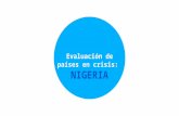 Evaluacion Pais en Crisis Nigeria