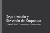 Organización y Dirección de Empresas