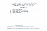 Calculo de Marquesina para Charco la Pava