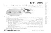 DT 300v3 360 Degree Dual Technology Low Voltage Occupancy Sensor Installation Instructions Spanish