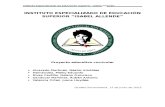 Proyecto Educativo Curricular - Instituto Especializado de Educación Superior "Isabel Allende"