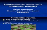 Fertilización química  Vs organica