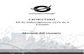 Kit de Videovigilancia CCTV de 4 Canales